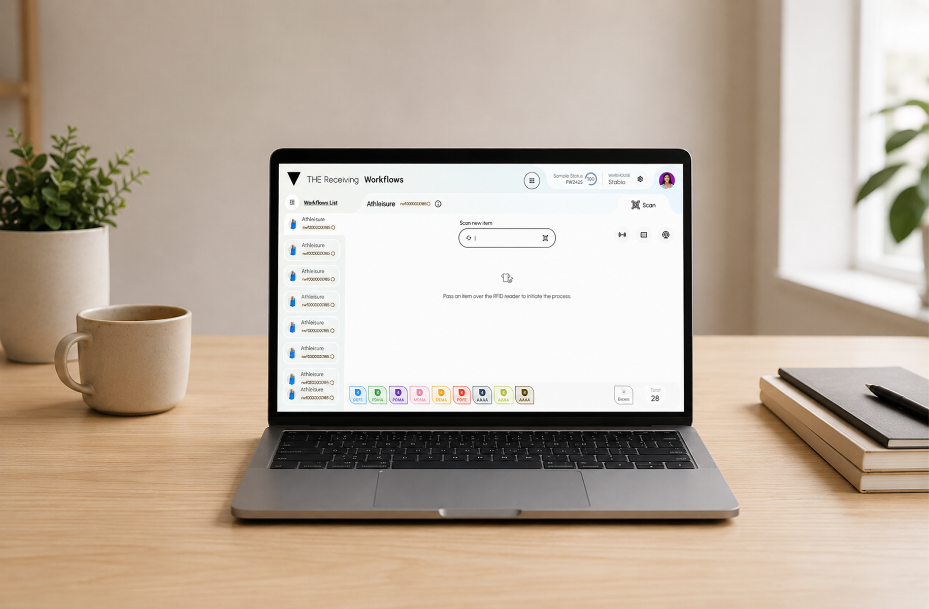 Bringing digital workflows into a physical environment